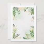 Safari thema baby shower uitnodiging (Achterkant)