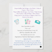 Safari thema Baby shower Vaste uitnodiging (Achterkant)