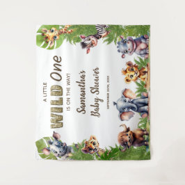 Safari Thema Baby shower Welkomstbord Wandkleed