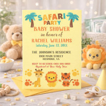 Safari Thema Geslacht Neutrale Baby Shower