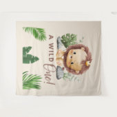 safari thema jungle kids verjaardag wandkleed (Voorkant (horizontaal))