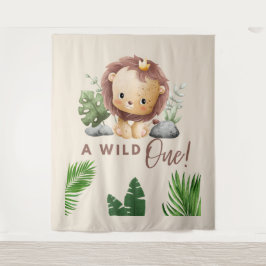 safari thema jungle kinder verjaardag wandkleed