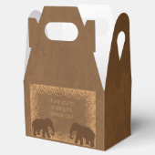 Safari Thema Olifant Party Favor Box Bedankdoosjes (Geopend)