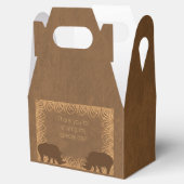 Safari Thema Rhino Party Favor Box Bedankdoosjes (Geopend)