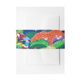 Safari Thema Verjaardag Regenboog Kleurrijke Parti Uitnodigingen Wikkel