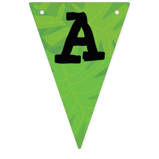 Safari thema verjaardag vlaggetjes (Derde vlag)