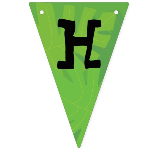 Safari thema verjaardag vlaggetjes (Tweede vlag)