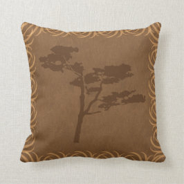 Safari Theme Acacia Tree Silhouette Kussen
