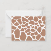 Safari Theme Baby shower Book Request Enclosure Notitiekaartje (Achterkant)