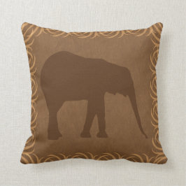 Safari Theme Elephant Silhouette Kussen