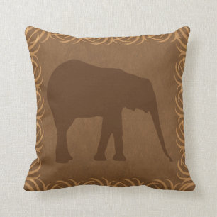 Safari Theme Elephant Silhouette Kussen