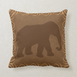 Safari Theme Elephant Silhouette Kussen