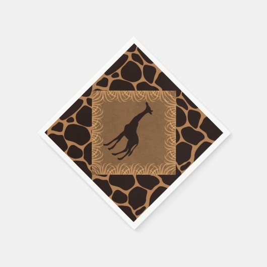 Safari Theme Giraffe Servetten (Hoek)
