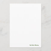 Safari Theme Menu Kaart (Achterkant)