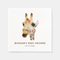 Safari Theme Waterverf Giraffe Baby shower