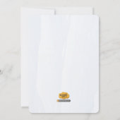 Safari Tiger eerste verjaardagsuitnodiging voor jo Kaart (Achterkant)