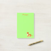 Safari Tiger Post-it® Notes (Op bureau)
