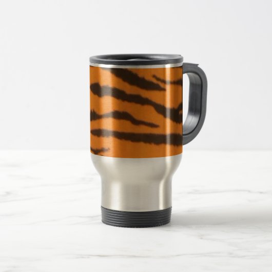 Safari Tiger Stripe Pattern Reisbeker (Voorkant rechts)