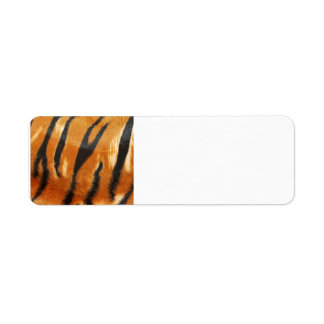 Safari Tiger Stripes Print Etiket