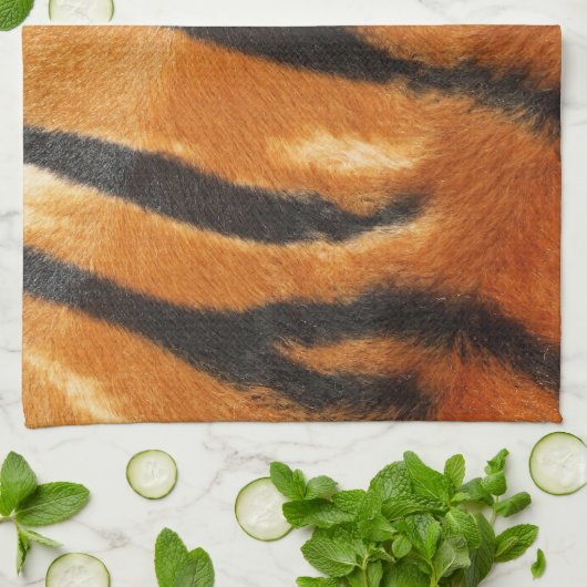 Safari Tiger Stripes Print Theedoek (Gevouwen)