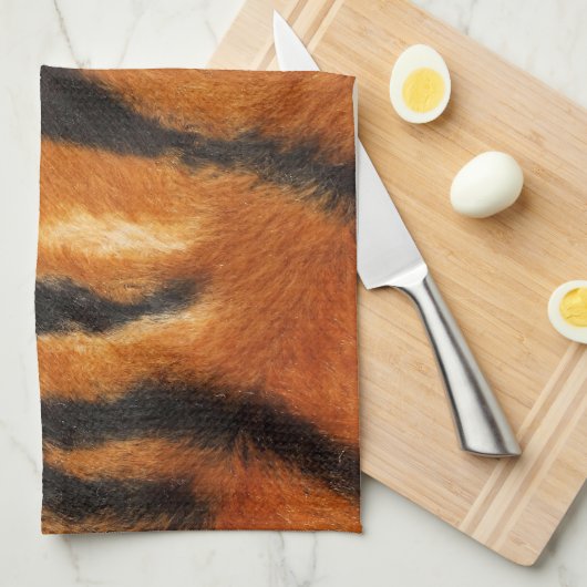 Safari Tiger Stripes Print Theedoek (Quarter Fold)