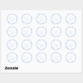 Safari Toile Baby shower Ronde Sticker (Vel)