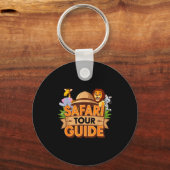 Safari Tour Guide Costume Africa Safari Clothes Wo Sleutelhanger (Voorkant)