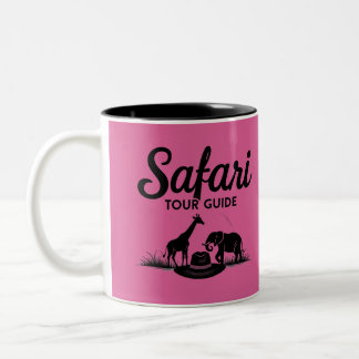 Safari Tour Guide Gift Tweekleurige Koffiemok