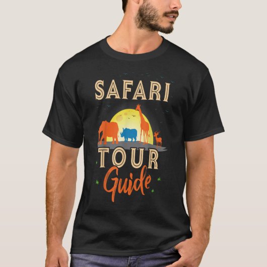 Safari Tour Guide Safari Mannen kostuum T-shirt (Voorkant)