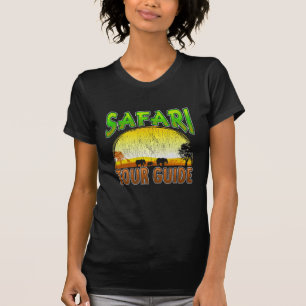 Safari Tour Guide Sunset African Animal T-shirt