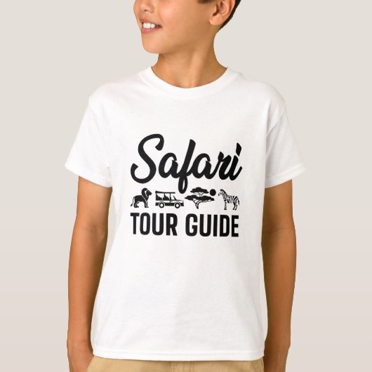Safari Tour Guide T-shirt (Voorkant)