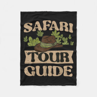 Safari Tourgids Kostuum Jungle Dierenpark Wilde Di Fleece Deken