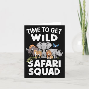 Safari Tourgids Safari Dieren Tijd om Wild te Word Kaart