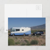 Safari Trek 1999 Blue Classic RV Motorhome Briefkaart (Voorkant / Achterkant)