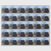 Safari Trek 1999 Blue Classic RV Motorhome Jeep Cadeaupapier (Vlak)