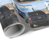 Safari Trek 1999 Blue Classic RV Motorhome Jeep Cadeaupapier (Rol Hoek)