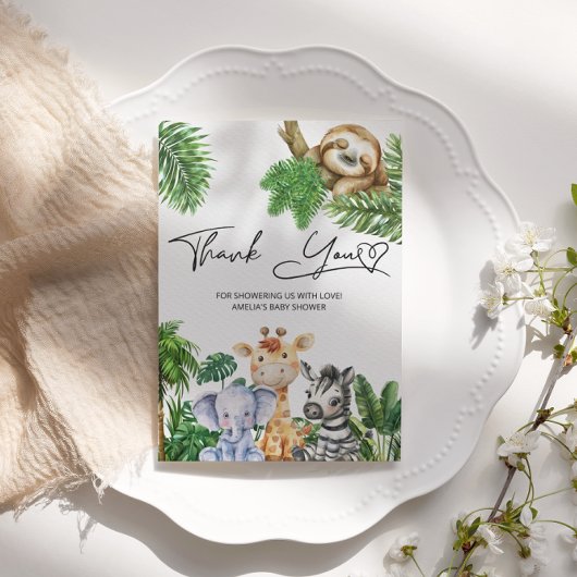 Safari Tropical bedankkaart