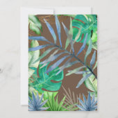Safari Tropical Birthday-uitnodiging Kaart (Achterkant)