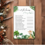 Safari Tropical Who Knows Mama Beste Spel Flyer