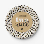 Safari Twee Wild Boy 2e verjaardagsfeestje Papieren Bordje (Voorkant)