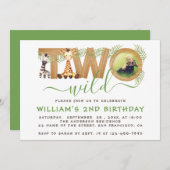 Safari Twee Wilde Oerwoud Tweede Verjaardag Foto H Kaart (Voorkant / Achterkant)