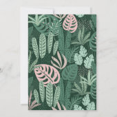 Safari Twee Wilde Uitnodiging, Oerwoud Verjaardag Kaart (Achterkant)