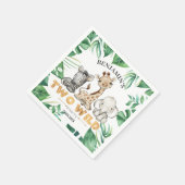 Safari Twee Wilde Verjaardags Servetten (Hoek)