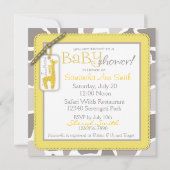 Safari Twins Invitation Square Kaart (Achterkant)