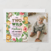 Safari Two Wild 2e verjaardag foto Kaart (Voorkant)
