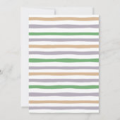 Safari Two Wild 3rd Birthday Party Invitation Kaart (Achterkant)