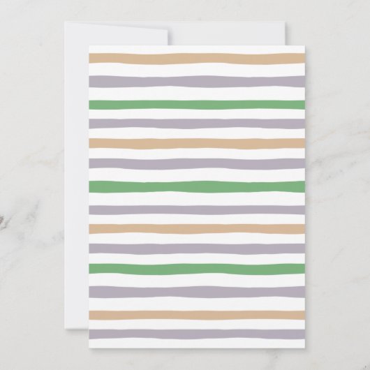 Safari Two Wild 3rd Birthday Party Invitation Kaart (Achterkant)