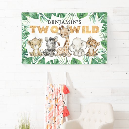 Safari Two Wild Birthday Banner (Insitu)