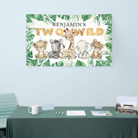 Safari Two Wild Birthday Banner (Beurs)