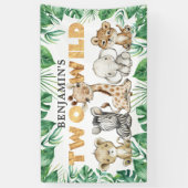 Safari Two Wild Birthday Banner (Verticaal)